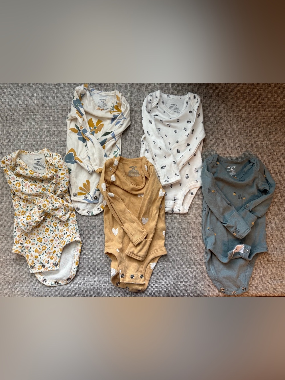 Carter's long sleeve onesies